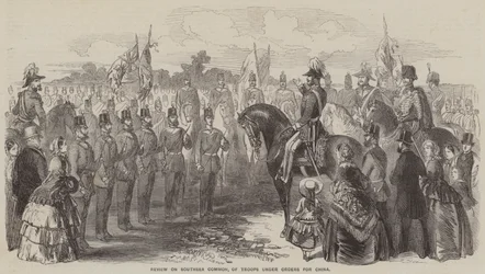 Review of Southsea Common, of Troops under Orders for China